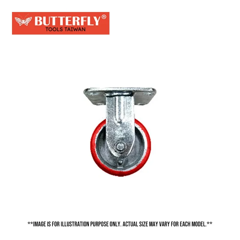 taiwan 718 butterfly pu caster wheel high quality