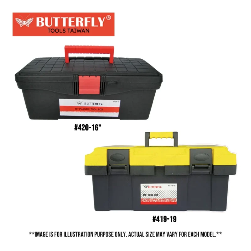 taiwan butterfly plastic toolbox high quality storage solution