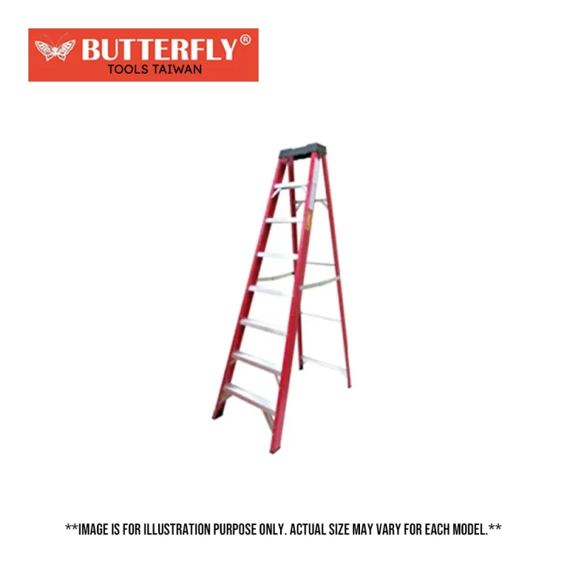 taiwan made butterfly fiberglass a type ladder industrial grade