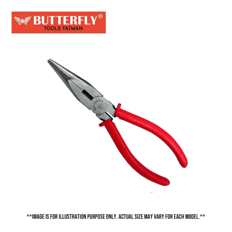 taiwan made butterfly long nose pliers precision tools