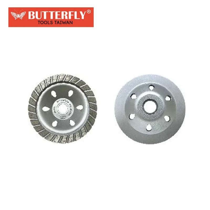 taiwan turbo diamond cup wheel butterfly design